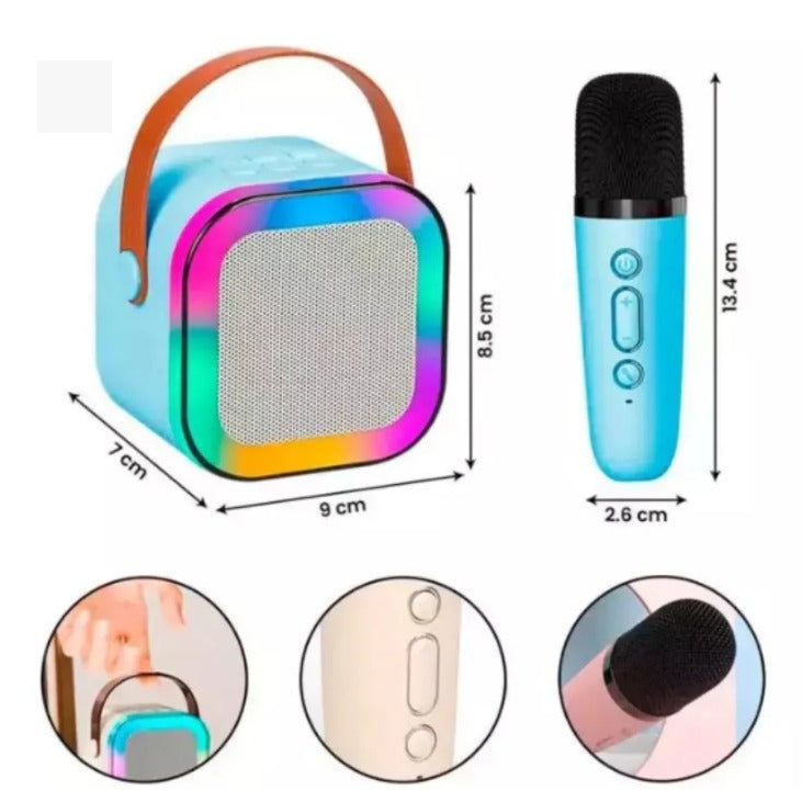 MINI PARLANTE CON MICROFONO USB RGB